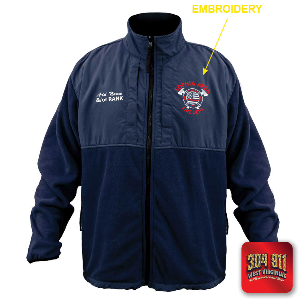 "SOPHIA AREA FIRE DEPARTMENT" GAME - HIGH VIZ RESCUE JACKET PARKA (NAVY)