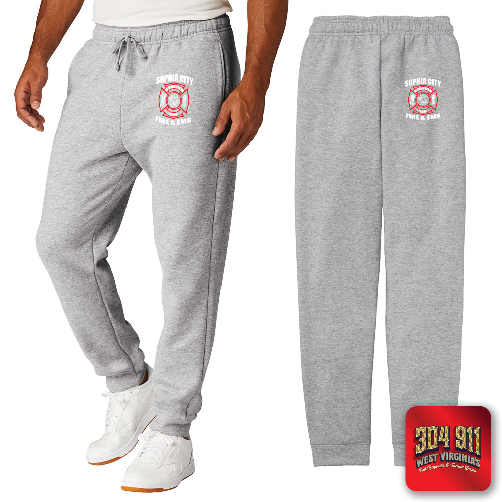 "SOPHIA CITY FIRE & EMS" Port & Co™ Core Fleece Jogger (ATHLETIC HEATHER)
