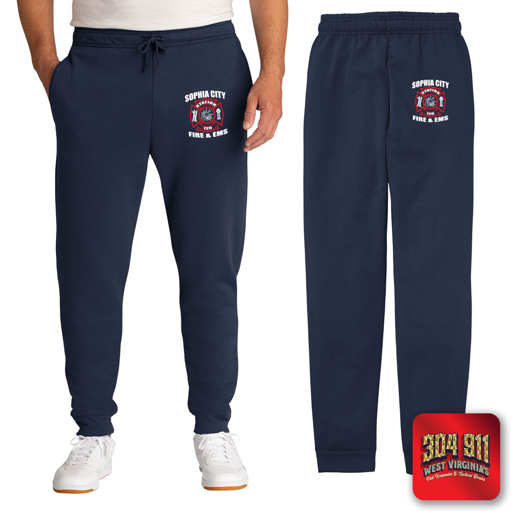 "SOPHIA CITY FIRE & EMS" Port & Co™ Core Fleece Jogger (NAVY)