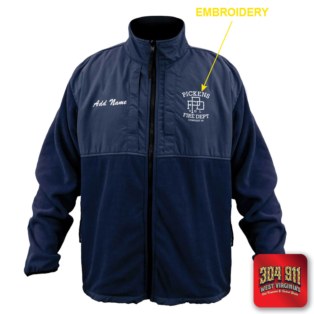 "PICKENS VOLUTEER FIRE DEPARTMENT" GAME - HIGH VIZ RESCUE JACKET PARKA (NAVY)