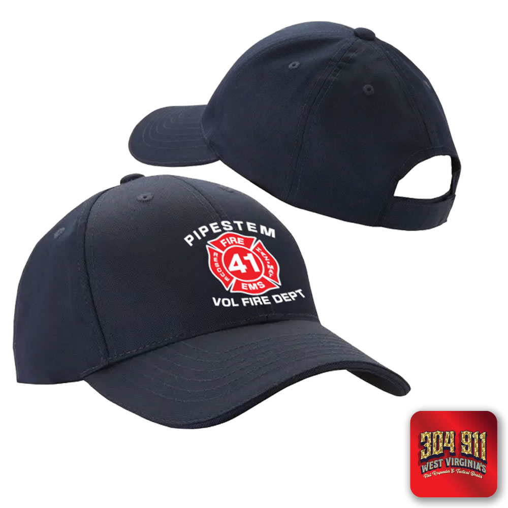 "PIPESTEM VOL FIRE DEPARTMENT" 5.11 ADJUSTABLE UNIFORM HAT