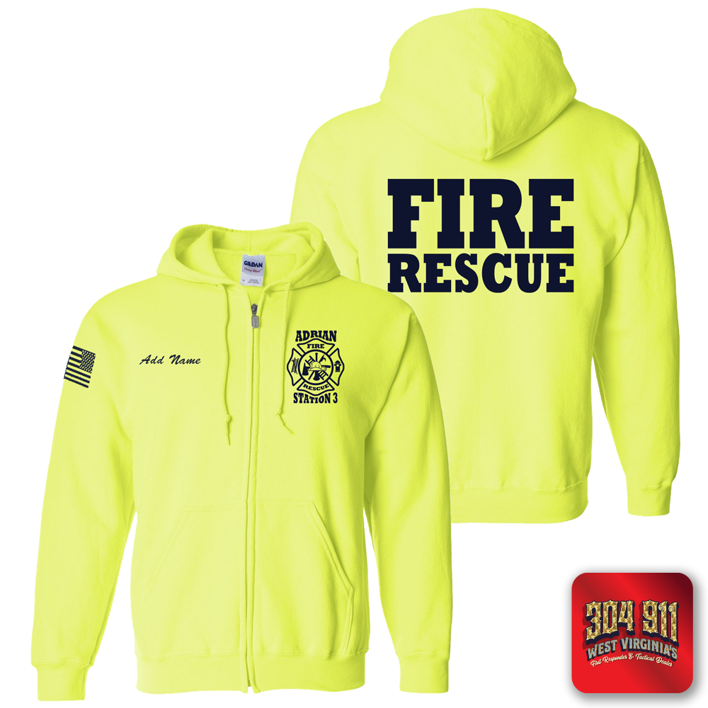 "ADRIAN VOL FIRE DEPT" GILDAN Heavy Blend™ Full-Zip Hooded Sweatshirt