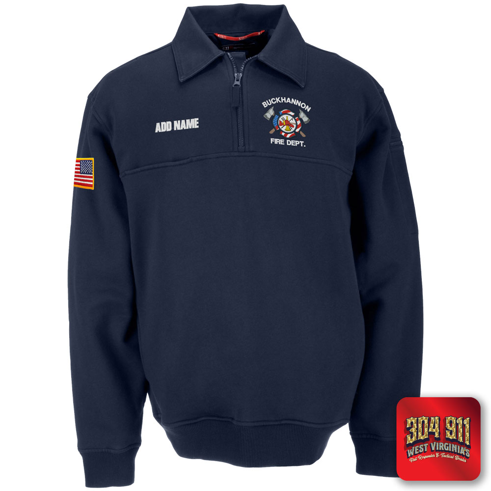 "BUCKHANNON FIRE DEPARTMENT" (VOLUNTEER GEAR) 5.11 JOB SHIRT 2.0 WITH CANVAS DETAILS
