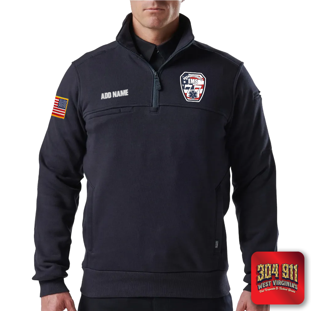"UPSHUR COUNTY EMS" 5.11 JOB SHIRT 1/4 ZIP 2.0 (NAVY)