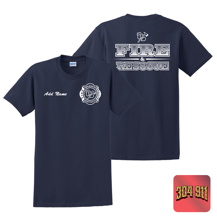 "WARREN DISTRICT FIRE DEPT" GILDAN ULTRA COTTON T-SHIRT