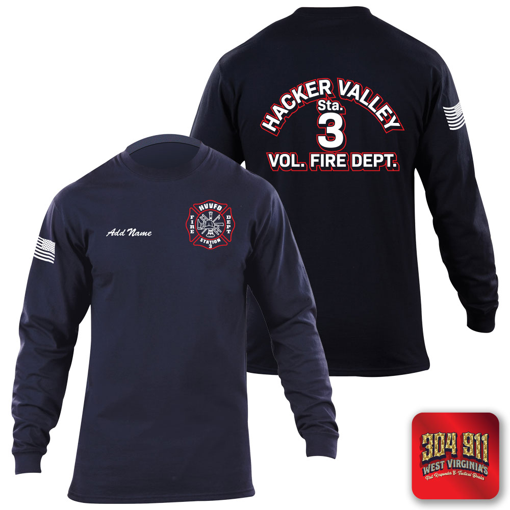"HACKER VALLEY FIRE DEPARTMENT" 5.11 STATION WEAR LONG SLEEVE T-SHIRT