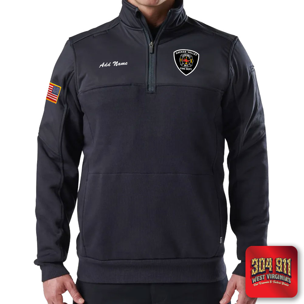 "HACKER VALLEY FIRE DEPARTMENT" (NAVY) WATER-REPELLENT JOB SHIRT 2.0