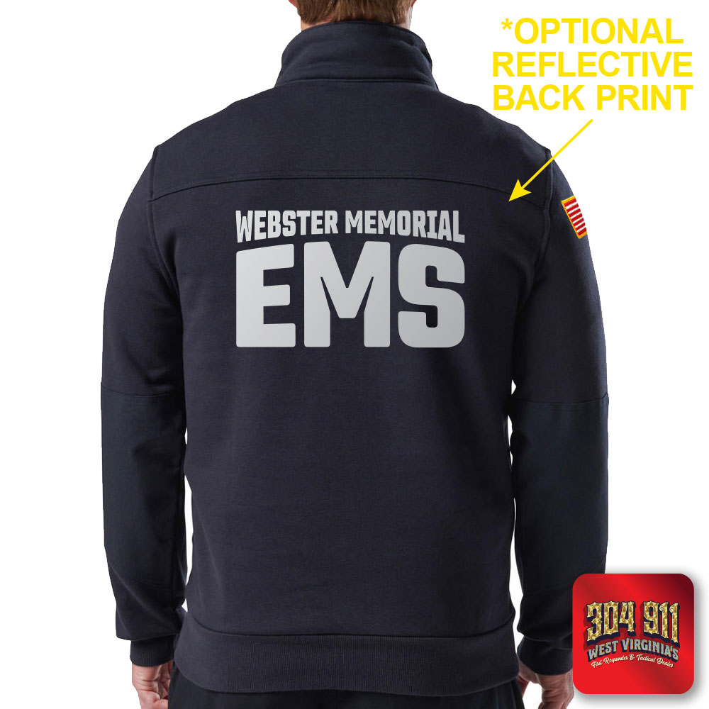 "WEBSTER MEMORIAL EMS" 5.11 JOB SHIRT 1/4 ZIP 2.0 (NAVY)