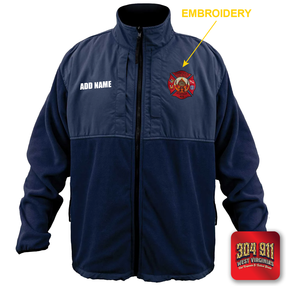 "HANOVER VOL FIRE DEPT" GAME - HIGH VIZ RESCUE JACKET PARKA (NAVY)