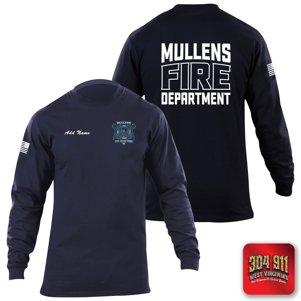 "MULLENS FIRE DEPARTMENT" 5.11 STATION WEAR LONG SLEEVE T-SHIRT