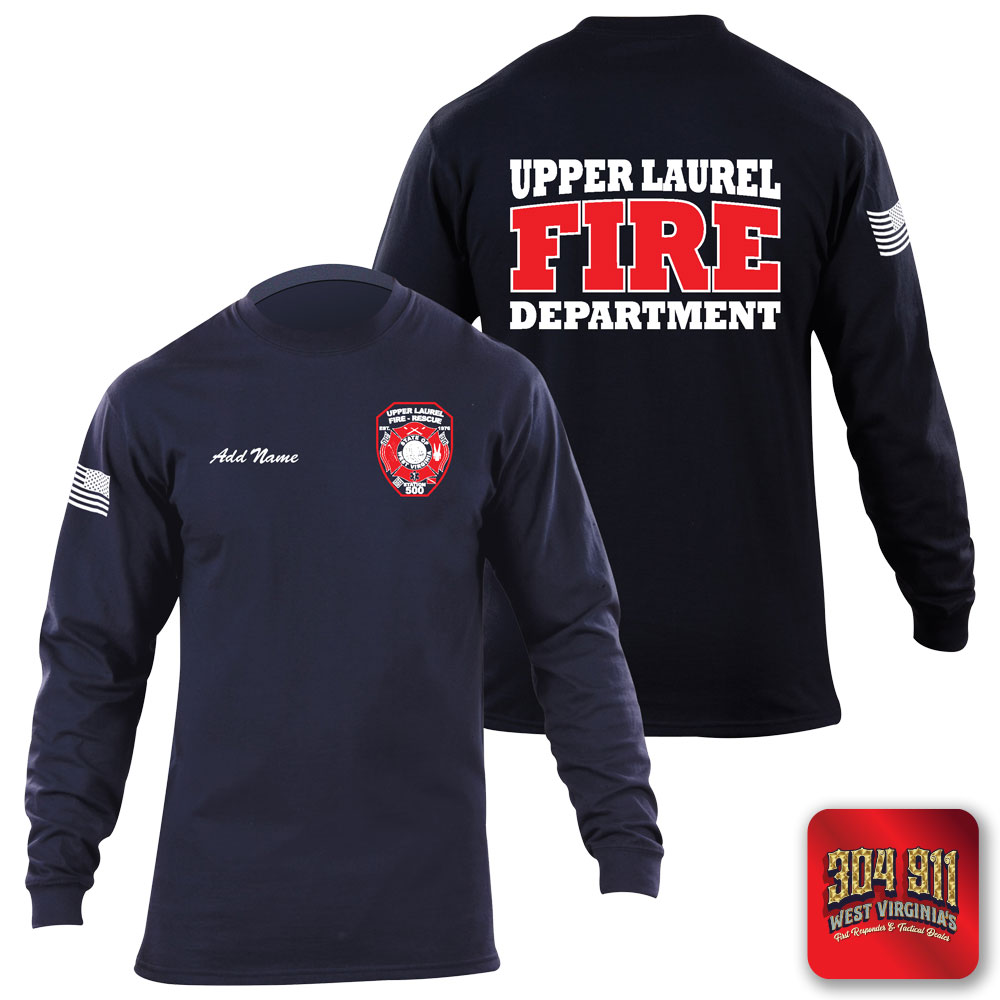 "UPPER LAUREL FIRE-RESCUE" 5.11 STATION WEAR LONG SLEEVE T-SHIRT