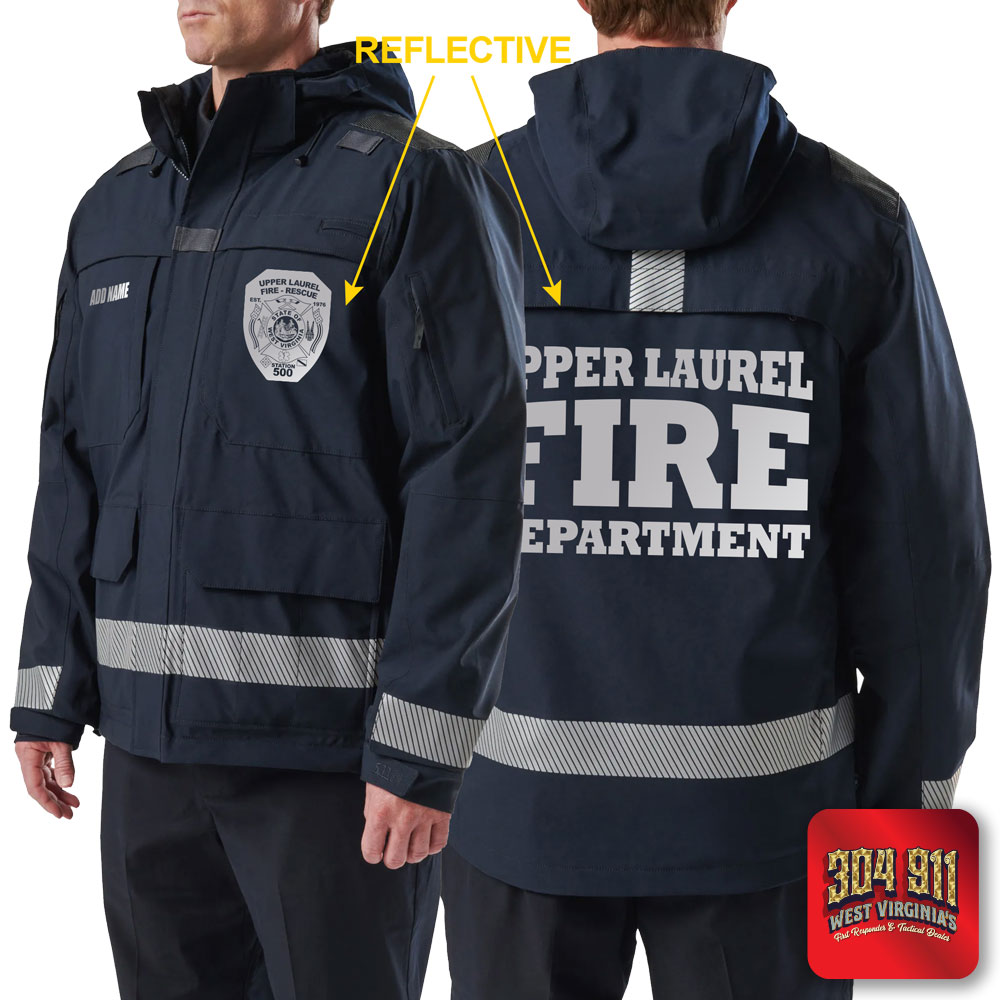 "UPPER LAUREL FIRE-RESCUE" (REFLECTIVE PRINT) RESPONDER PARKA 2.0 5.11 Tactical (DARK NAVY)