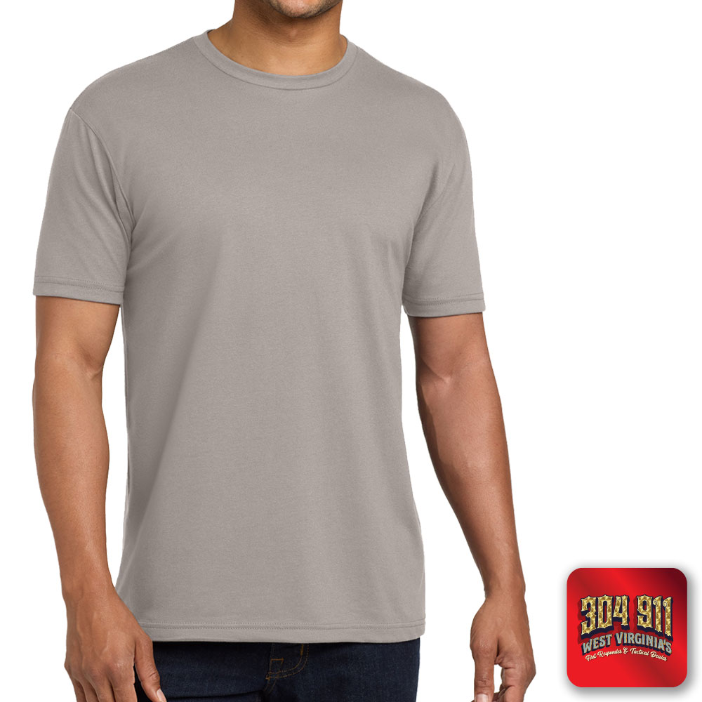 "MULLENS FIRE DEPARTMENT" (LIGHT GRAY) Next Level Apparel® Adult CVC Sueded Tee