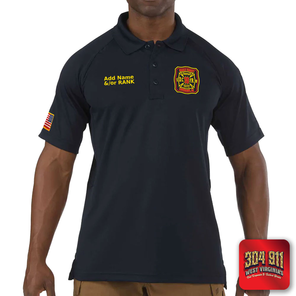 "DEKALB COUNTY FIRE STATION 18" (EMBROIDERY) PERFORMANCE SHORT SLEEVE POLO TECH