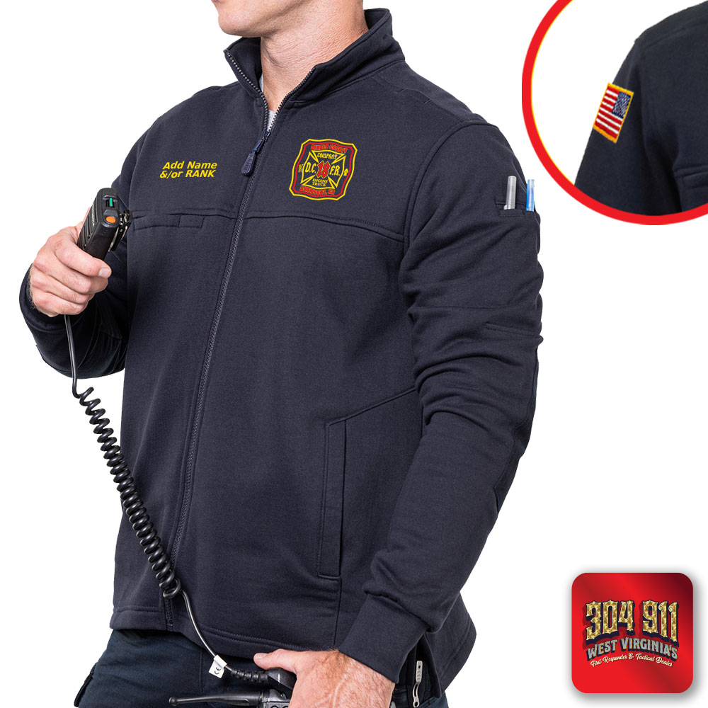"DEKALB COUNTY FIRE STATION 18" GAME - The Next-Gen Full-Zip Job Shirt (NAVY)