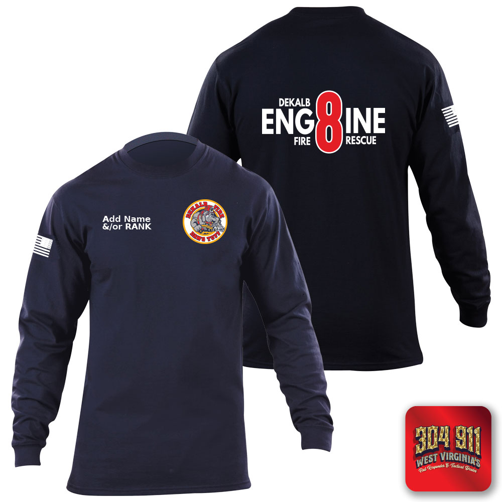 "DEKALB COUNTY STATION 8" 5.11 STATION WEAR LONG SLEEVE T-SHIRT