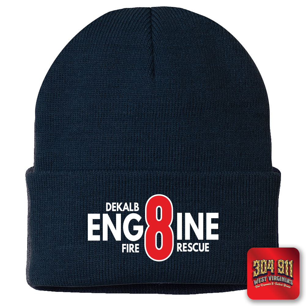 "DEKALB COUNTY STATION 8" (NAVY) Port & Company® - Knit Cap