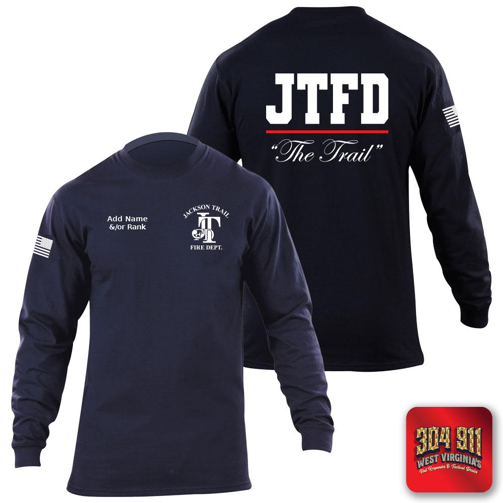 "JACKSON TRAIL FIRE DEPARTMENT" 5.11 STATION WEAR LONG SLEEVE T-SHIRT
