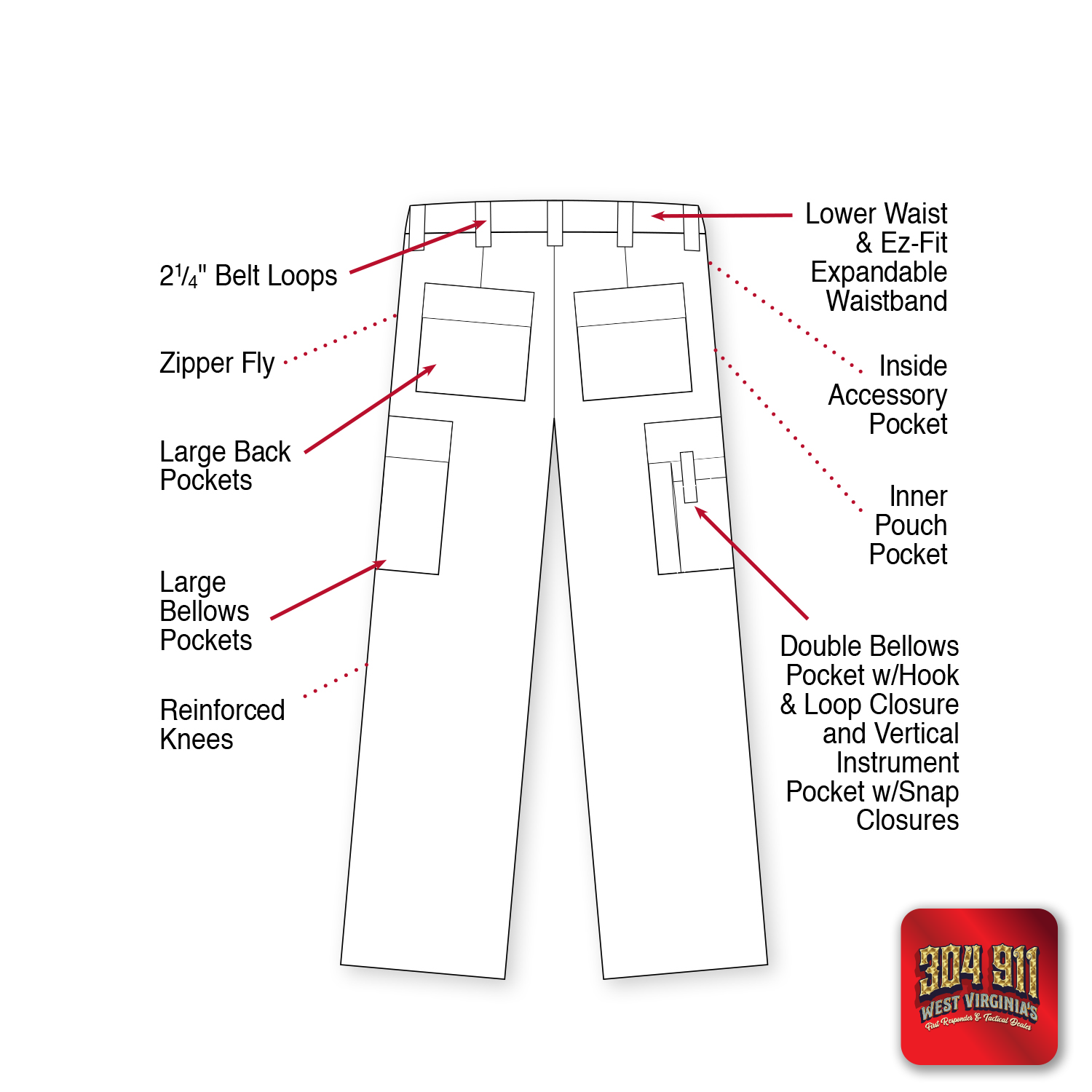 Rothco Women's EMT Pants - NAVY BLUE